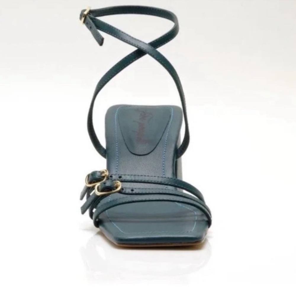 FREE PEOPLE Niki Strappy Heel / Oasis Teal